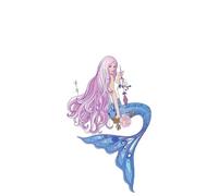 2pcs Large Size Mermaid Tattoo Women Temporary Body Art Summer Sticker Waterproof Summer(005)