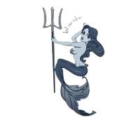 2pcs Large Size Mermaid Tattoo Women Temporary Body Art Summer Sticker Waterproof Summer(006)