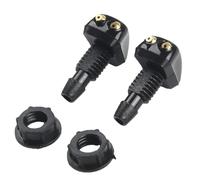 2Pcs Lava Parabrezza Auto Ugello Tergicristallo Getto d'Acqua Doppio Foro Plastica ABS Ugelli universali per Parabrezza