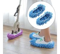 2Pcs Lavabile Mop Pantofole Cleaner Scarpe Copertura In Microfibra Pigro Calzini