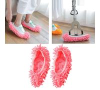 2Pcs Lavabile Mop Pantofole Cleaner Scarpe Copertura In Microfibra Pigro Calzini