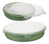 2pcs Le Parti Vassoio Di Snack Catering Vassoi Con Coperchi Per Da Casa