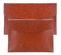 2Pcs Leather Document Holder A4 & A5 Travel Document Holder Stylish and Functional Folder for Business Meetings University Lectures Personal Events