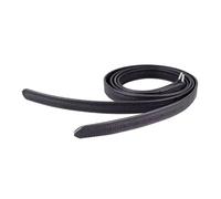 2pcs Leather Stirrup 125/135cm Microfiber Soft Strap Metal Buckle With Adjustment Holes, Equestrian Supplies Accessories Per Equestre(Black 125cm)
