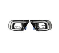 2PCS LED Car Daytime Running Light Fog Lamp Hole Turn Signal DRL Compatible With Dodge Journey 2014 2015 2016 2017(White yellow blue)