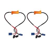 2PCS LED Resistore LED Decoder 50W 8Ω H1 LED Decodifica Lampada Eliminazione Guasti Eliminazione Fari LED Codici di Errore Resistenze di Carico Kit di Conversione