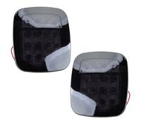 2pcs LED Tail Lights Rear Brake Lamps Fit For Wrangler YJ TJ CJ JK