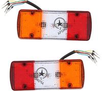 2PCS LED Vera Coda Luci 24V Per Rimorchio Camion Utv Ute Rv Camper Pick-Up