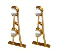 2PCS Lega di Alluminio Bastone Tende Staffa Supporto a Muro Robusto Durevole