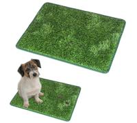 2PCS Lettiera riutilizzabile per cani,tappeto erboso artificiale 46cm*58cm, tappetino per allenamento per cani,lavabile, tappetino per can per cane balcone, terrazza, giardino