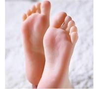 2Pcs Life Size Female Silicone Feet Model for Shoe Display - Realistic Mannequin Foot for Art Sketching and Design