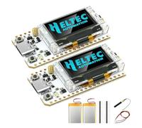 2PCS LoRa V3 Meshtastic scheda di sviluppo AYWHP LoRa ESP32 Display con antenna e batteria da 3000 mAh Type-C Dual Core IOT Board 240 MHz Bluetooth WiFi 863 928 MHz per Arduino