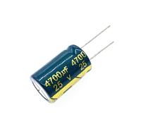 2pcs/lot 25V 4700UF 16 * 25 High Frequency Low Impedance Aluminum Electrolytic Capacitor 4700uf 25v 20% AUOQKQUT