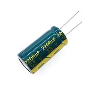 2pcs/lot 63V 2200UF 18 * 35 High Frequency Low Impedance Aluminum Electrolytic Capacitor 2200uf 63V 20% AUOQKQUT