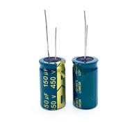 2pcs/lot RA03 450V 150UF size 18 * 30MM high frequency low impedance 400V150UF aluminum electrolytic capacitor 20% CZAOINCU