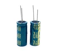 2pcs/lot S61 high frequency low impedance 250v 470UF aluminum electrolytic capacitor size 470UF 20% NWPNLXEA