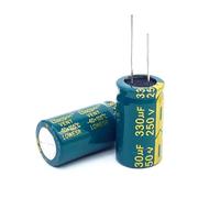 2pcs/lot T27 high frequency low impedance 250v 330UF aluminum electrolytic capacitor size 18 * 35 330UF 20% RRBXXUYN