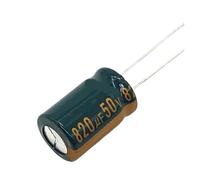 2pcs/lot T30 high frequency low impedance 50V 820UF aluminum electrolytic capacitor size 13 * 20 820UF 20%