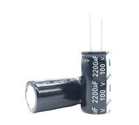 2pcs/lot T37 100v 2200UF aluminum electrolytic capacitor size 22 * 40 2200UF 20%