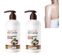 2pcs Lozione per il corpo, 300ml Latte per il corpo con cocco, Trattamento delicato, leviga, irradia e idrata,cream,Kokosnuss-Körpermilch, Glatt, strahlend und feuchtigkeitsspendend
