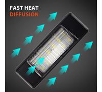 2Pcs Luci Targa Auto 18Leds Plastiche Per Juke Primera Eurowagens