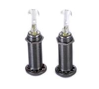 2Pcs Lungo Filettato Presa Cilindro Ingresso Uscita Spina Prese 6.35mm 1/4 "Chitarra Elettrica Basso Socket