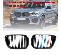 2PCS M-Color Kidney Grill Grille 51138469959 per BMW G01 X3 G02 X4 Gloss BlK T0