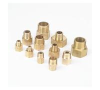 2pcs M10x1.5mm Male to M10x1mm Female Brass Reducer Reducing Fitting Bush for Pressure gauge