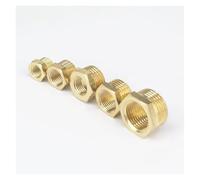 2pcs M10x1 Female -M12x1.5 Male Brass Reducer Reducing Adapter Fitting Gas Water Fuel Pressure Gauge