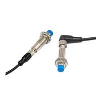 2pcs M12 Air Plug Proximity Sensor Detection 2/4mm NPN PNP NO NC Inductive Proximity Switch With 4 Cores 2M Aviation Plug Cable DC AC(2mm,NPN_NO_BEND CABLE 2M)