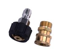 2pcs M22 14mm to 3/8" Pressure Washer Quick Release Connectors Plugs