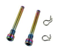 2Pcs M4 Bicicletta Lega di Titanio Disco Pinza Freno Bulloni Con Clip a Molla