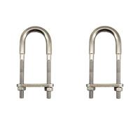 2pcs M8* 100 304 Acciaio Inox U Bolt con Dadi e Rondelle/Accessori Barca/Yacht a forma di U bulloni/Staffe