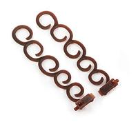 2Pcs Magic Hair Twent Centipede Styling Braid Clip Stick Bun Maker DIY Tool Coffee Nuovo rilascio Clever design