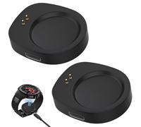 2Pcs Magnetico Caricatore Tipo C per Amazfit T-Rex 3/ Balance Orologio, Portatile Adattatore Base di Ricarica USB Convertitore Smartwatch Accessori Compatibile con A2286 (Senza Cavo) (Nero)