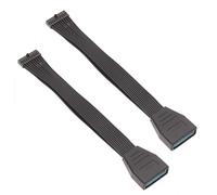 2Pcs Mainboard Della Scheda Madre USB 3.0 20 Pin Femmina Un USB 3.0 20 Pin Maschio Prolunga Cavo-15 cm
