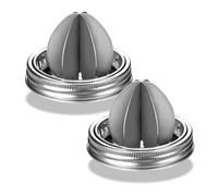 2Pcs Manico Ergonomico In Acciaio Inox Spremiagrumi Coperchio Manuale Agrumi Alesatore Spremiagrumi Spremiagrumi Per Jar Manuale Agrumi Alesatore