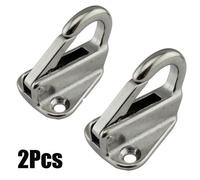 2Pcs Marine 316 Acciaio Inox Molla Scatto Fending Gancio FENDER Barca Hardware