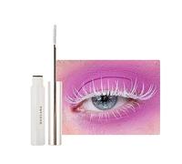 2PCS Mascara Waterproof Primer per Ciglia, Mascara Voluminoso Extra Lungo in Fibra Colorata, Mascara Incantevole a Lunga Durata, Volume, Allungamento e Senza Sbavature (02# White)