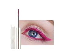 2PCS Mascara Waterproof Primer per Ciglia, Mascara Voluminoso Extra Lungo in Fibra Colorata, Mascara Incantevole a Lunga Durata, Volume, Allungamento e Senza Sbavature (12# Pink)