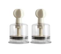 2PCS massaggiatori per Ventose in Silicone, Correttore Per Capezzoli Massaggiatore Portatile Massaggiatore per Mamma Donne (XXL(7.3cm))