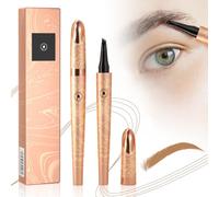 2PCS Matita Sopracciglia, 2025 Nuovo Makeup Matita Sopracciglia waterproof, Contorno E Riempimento Naturale Delle, Penna Durata Lunga, Siccità Rapida (Q706-1# Marrone Chiaro)