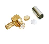 2Pcs MCX Maschio 90 Gradi Ad Angolo Retto Tipo L Spina A Crimpare for RG316 RG174 RG179 LMR100 Cavo In Ottone connettore RF Adattatore Coassiale