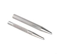 2pcs Metal Centre Punch Locator Set with Knurled Grip for Drill | Knurled Grip Punch Center Punch Set Automatic Center Punch Metal Marking Tool Drill Starter Point