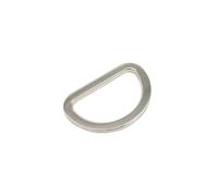 2PCS Metallo 16 millimetri 19 25 32 38 Borsa Della Cinghia Collare di Cane Catena Web Piatto O Dee D Anello Fibbia Chiusura FAI DA TE(Silver,Inner wide 16mm)
