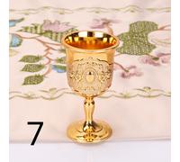 2pcs Metallo Altare Calice Vino Coppa Occhiali Wicca Chiesa Battesimo Oro