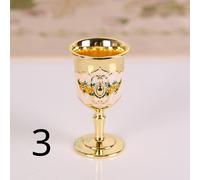 2pcs Metallo Altare Calice Vino Coppa Occhiali Wicca Chiesa Battesimo Oro