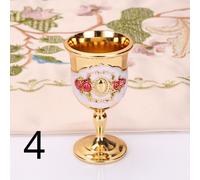 2pcs Metallo Altare Calice Vino Coppa Occhiali Wicca Chiesa Battesimo Oro