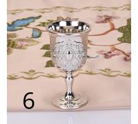 2pcs Metallo Altare Calice Vino Coppa Occhiali Wicca Chiesa Battesimo Oro