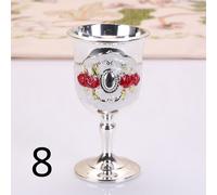 2pcs Metallo Altare Calice Vino Coppa Occhiali Wicca Chiesa Battesimo Oro